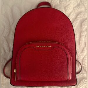 Michael Kors Cherry Red Backpack